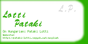 lotti pataki business card